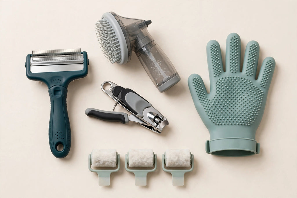 Kit profesional de îngrijire animale 5 în 1